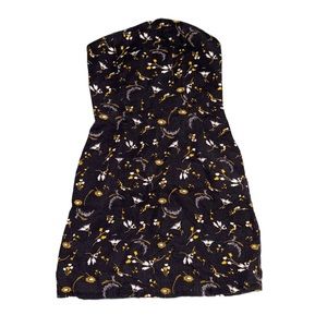 Floral Urban Outfitters Strapless Dress